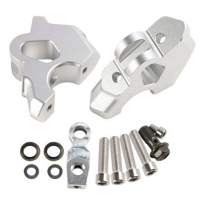 38mm Handlebar Riser with 27mm Offset Silver for BMW R 1300 GS (2023-2024)