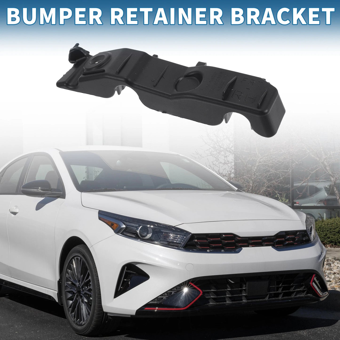 Right Front Bumper Retainer Bracket for Kia Forte (2010-2013)