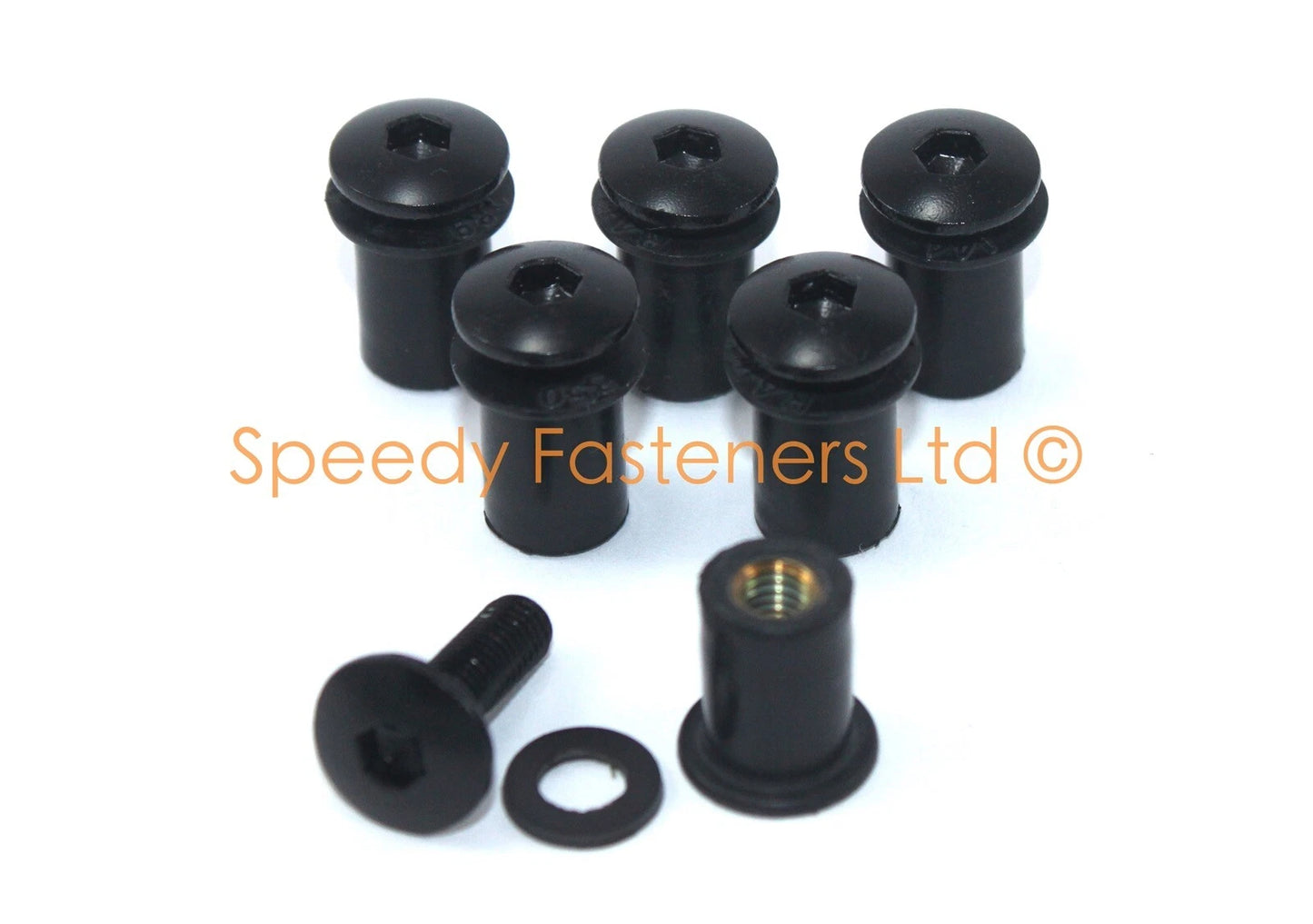Black Aluminium Fairing & Screen Bolt for Suzuki GSX-R1000 (2001–2002)