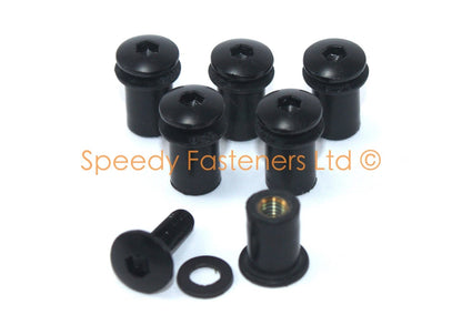 Black Aluminium Fairing & Screen Bolt for Suzuki GSX-R1000 (2001–2002)