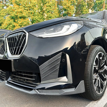 Carbon Style Front Bumper Side Vent Trims Covers for BMW X3 G45 M-Sport