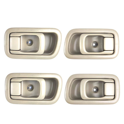 Interior Door Handle Cream Set 4 Fits Nissan Frontier Navara D22 UTE 1998-05 D06