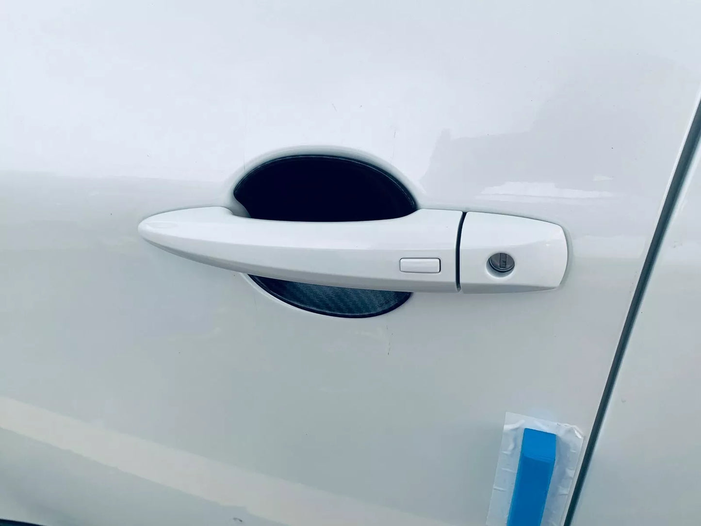 Carbon Fiber Side Door Handle Bowl Cup Cover Trim for Nissan Rogue (2021-2023)