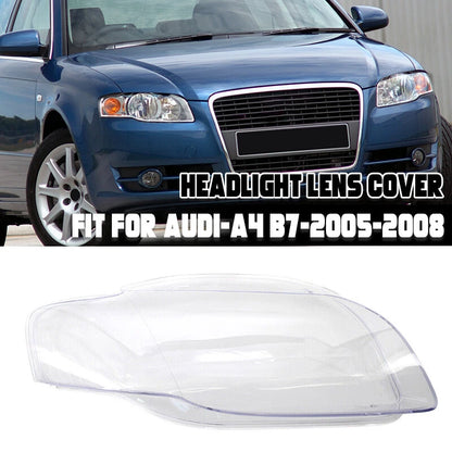 Clear Headlight Lens Cover for 2005-2008 Audi A4 B7 S4 (2005-2008)