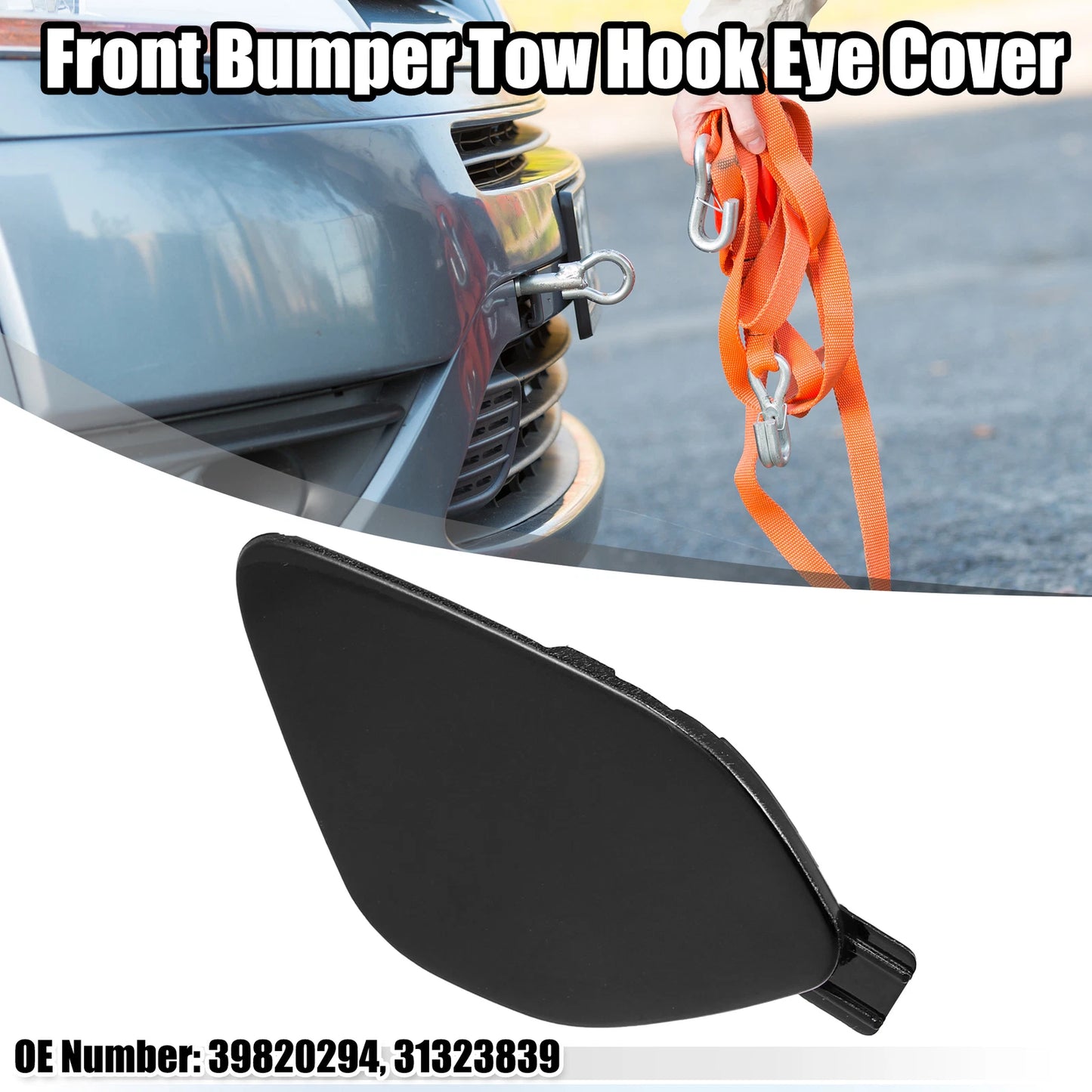 Bumper Tow Hook Eye Cap Cover for Volvo S60 V60 (2011-2018)