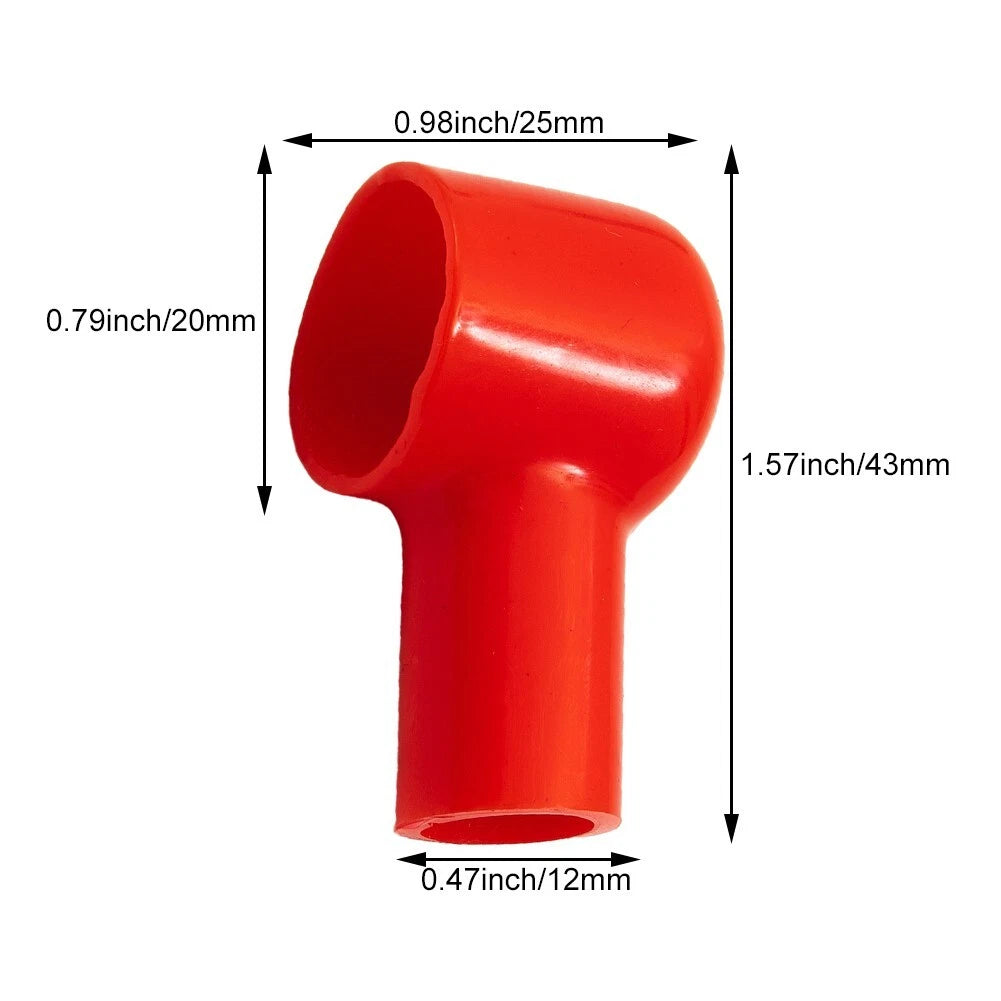 20x Battery Terminal Cover Boots Insulating Protective Lug Cap for Car Marine