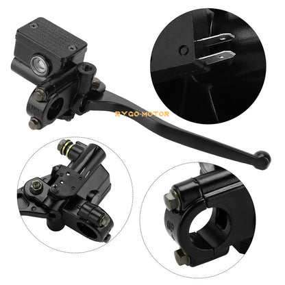 22mm / Handlebar Brake Clutch Lever Master Cylinder Set for Motorcycle