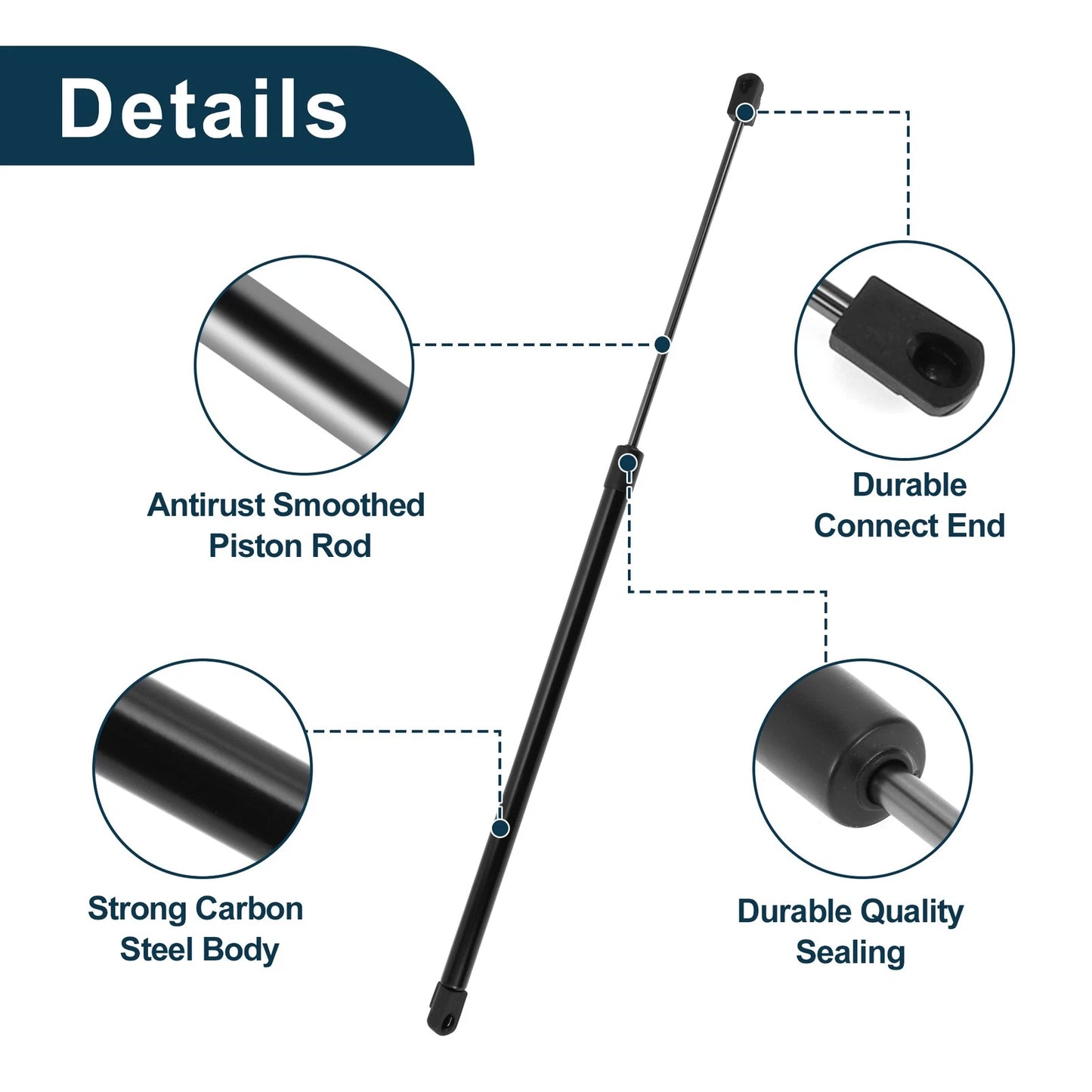Rear Window Glass Lift Supports Struts for Chevrolet Trailblazer