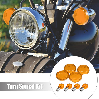 Turn Signal Lens w/ Bulb for Harley Dyna Sportsters (2002–2013)