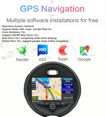 9" Head Unit Carplay 4GB + 32GB GPS for BMW Mini Cooper F55 F56 (2014-2021)