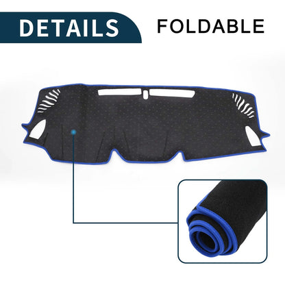 Dashboard Cover Mat for Subaru Levorg VN Black Blue (2014-2023)