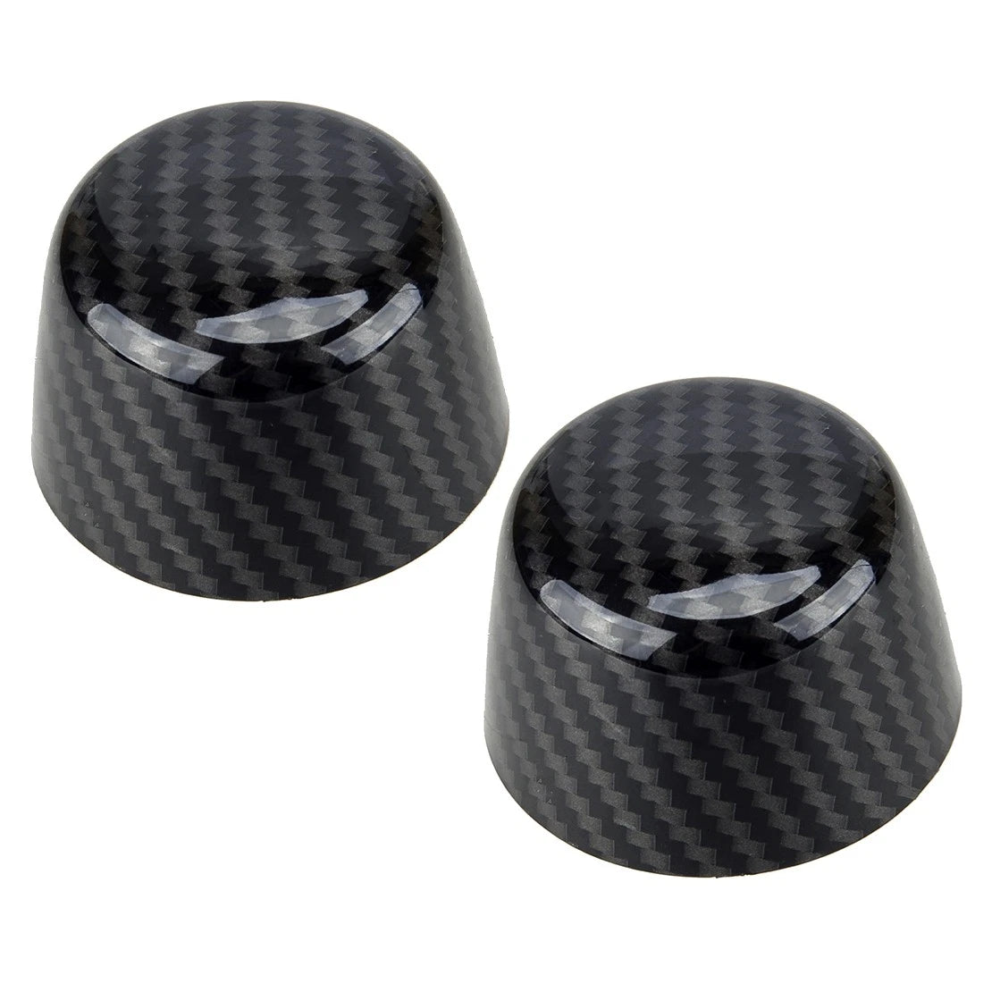 2 x Carbon Fiber Style Bonnet Covers for Jeep Wrangler JK JKU (2007-2018)