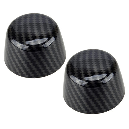 2 x Carbon Fiber Style Bonnet Covers for Jeep Wrangler JK JKU (2007-2018)