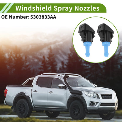 Windshield Washer Nozzle With Hose Connector for Ram