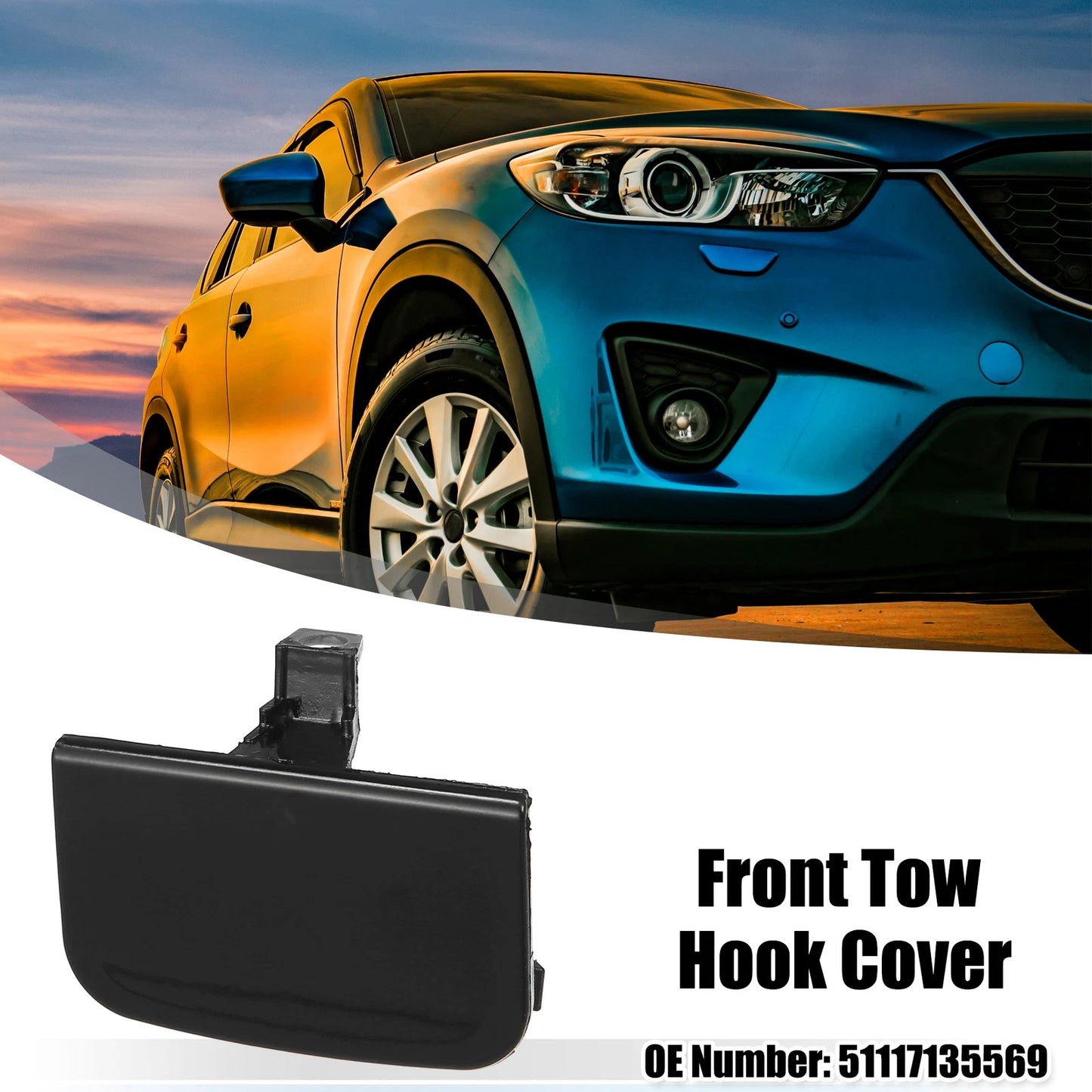 Front Bumper Tow Hook Cover for BMW 7 Series 750Li 760i