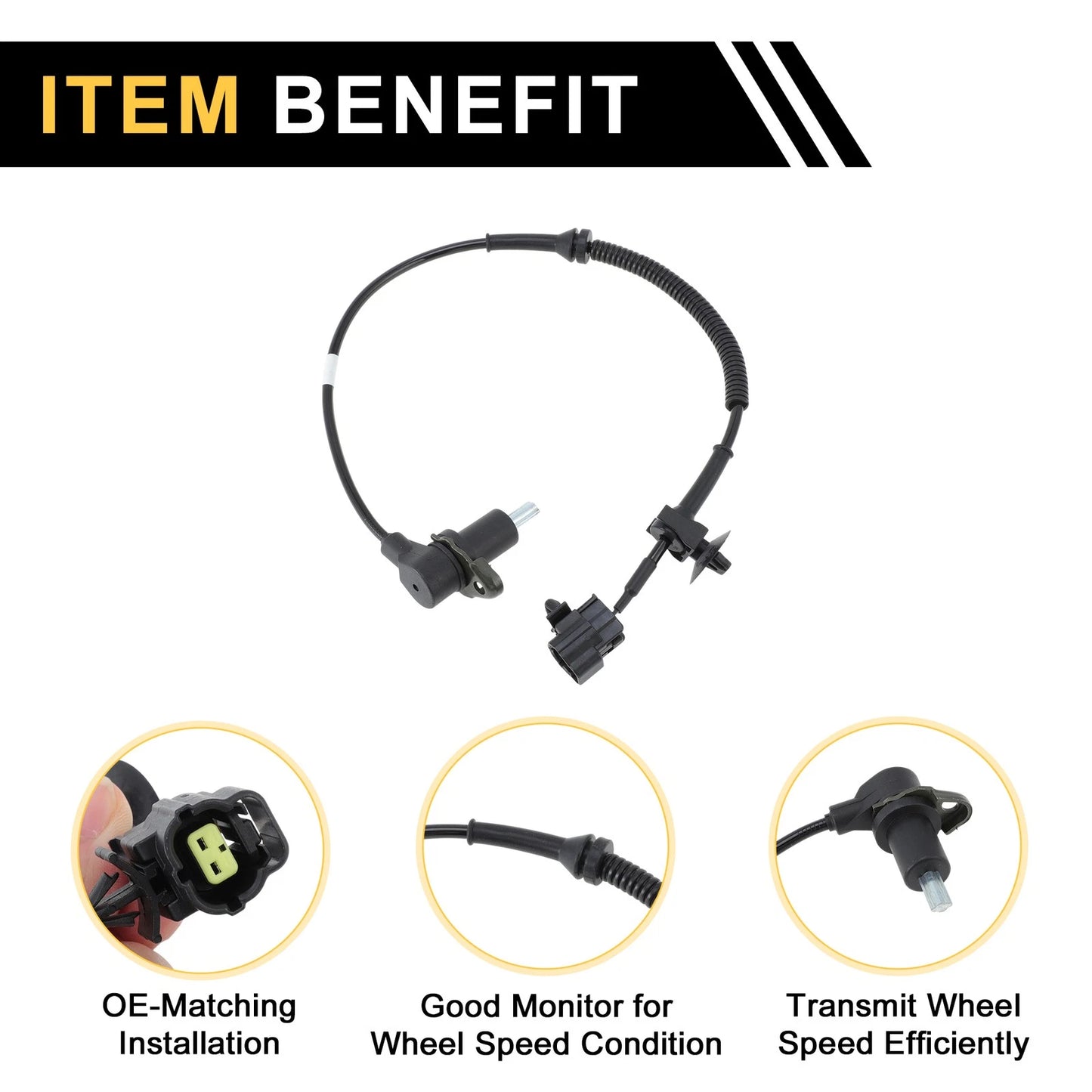ABS Wheel Speed Sensor for Chevrolet Aveo Rear Left (04 - 11)