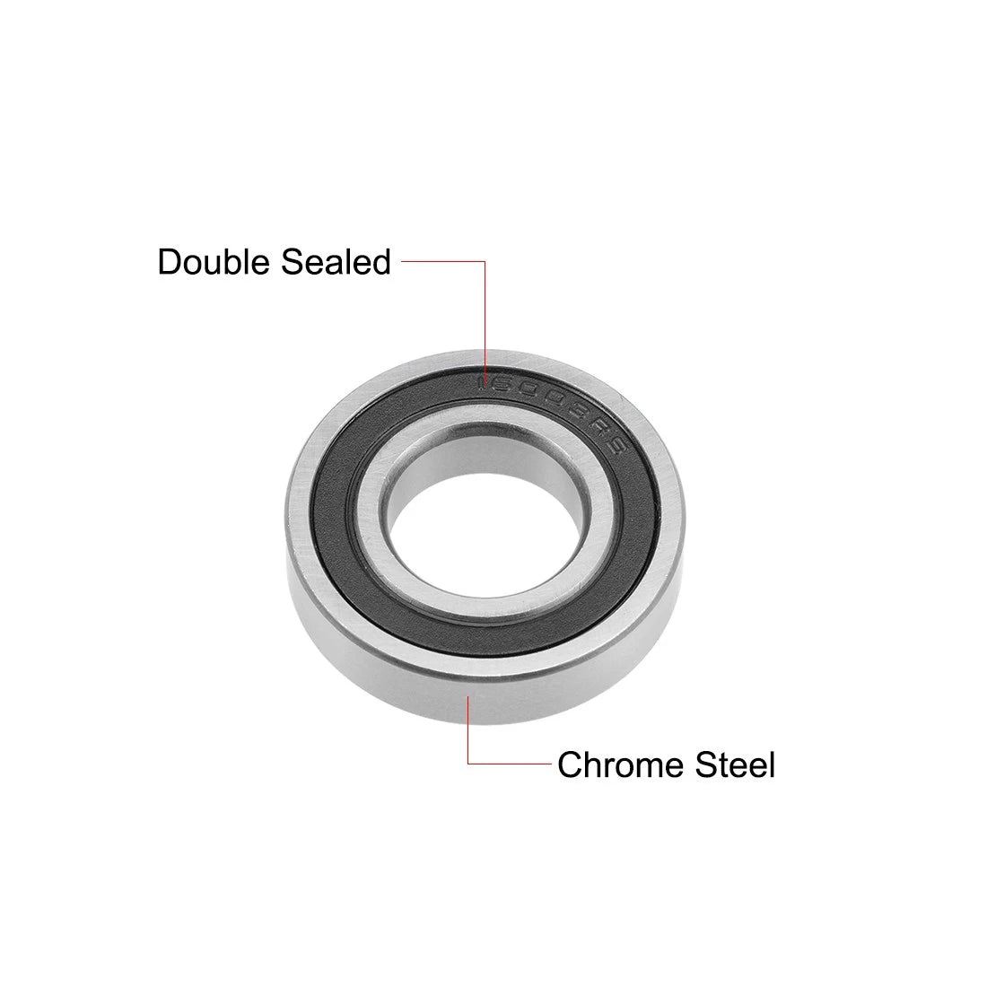 Ball Bearings 17x35x8mm Double Sealed Chrome Steel 5pcs