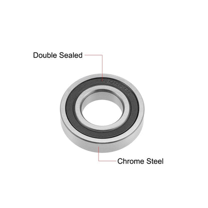 Ball Bearings 17x35x8mm Double Sealed Chrome Steel 5pcs