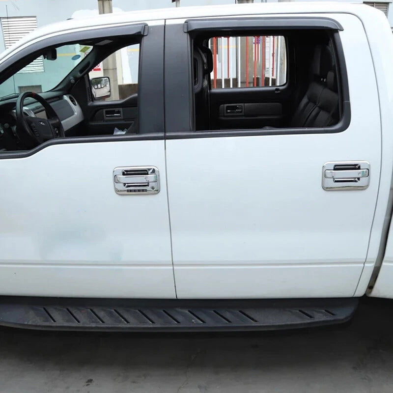 Door Handle Tailgate Covers for 2004-2014 Ford F-150 - 4 x Chrome with Key Pad