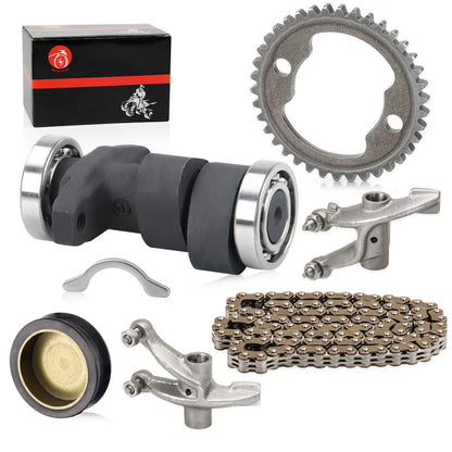 Camshaft & Rocker Arm & Cam Timing Gear for Honda FourTrax 250 TRX250X (1987–1992)