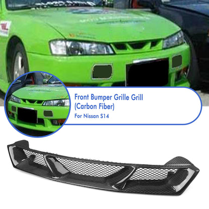 Grille Mesh for Nissan S14 Silvia (1995-1998) Carbon Fiber Black