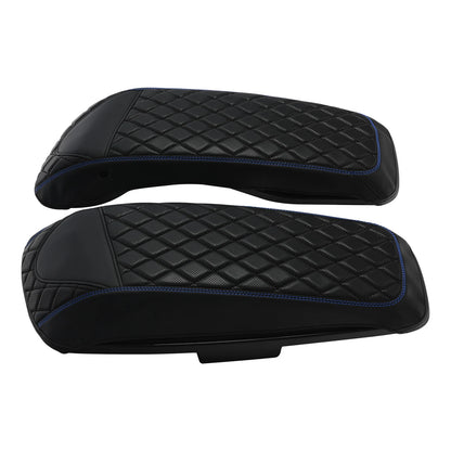 Saddlebag Lid Covers Black Blue for Harley Street Glide (2014-2023)