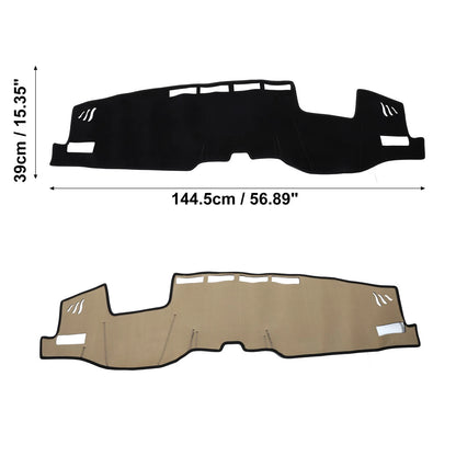 Car Dashboard Cover Black Suede Non-Slip Mat for Toyota Harrier (2020)