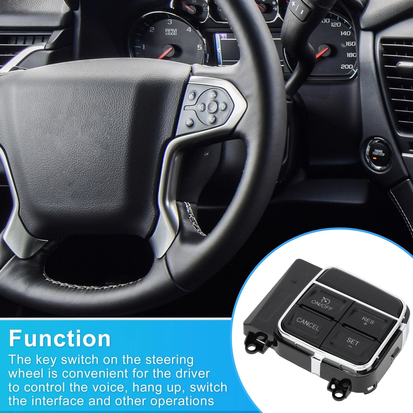 Steering Wheel Control Switch for Chrysler 200 (2011-2014)