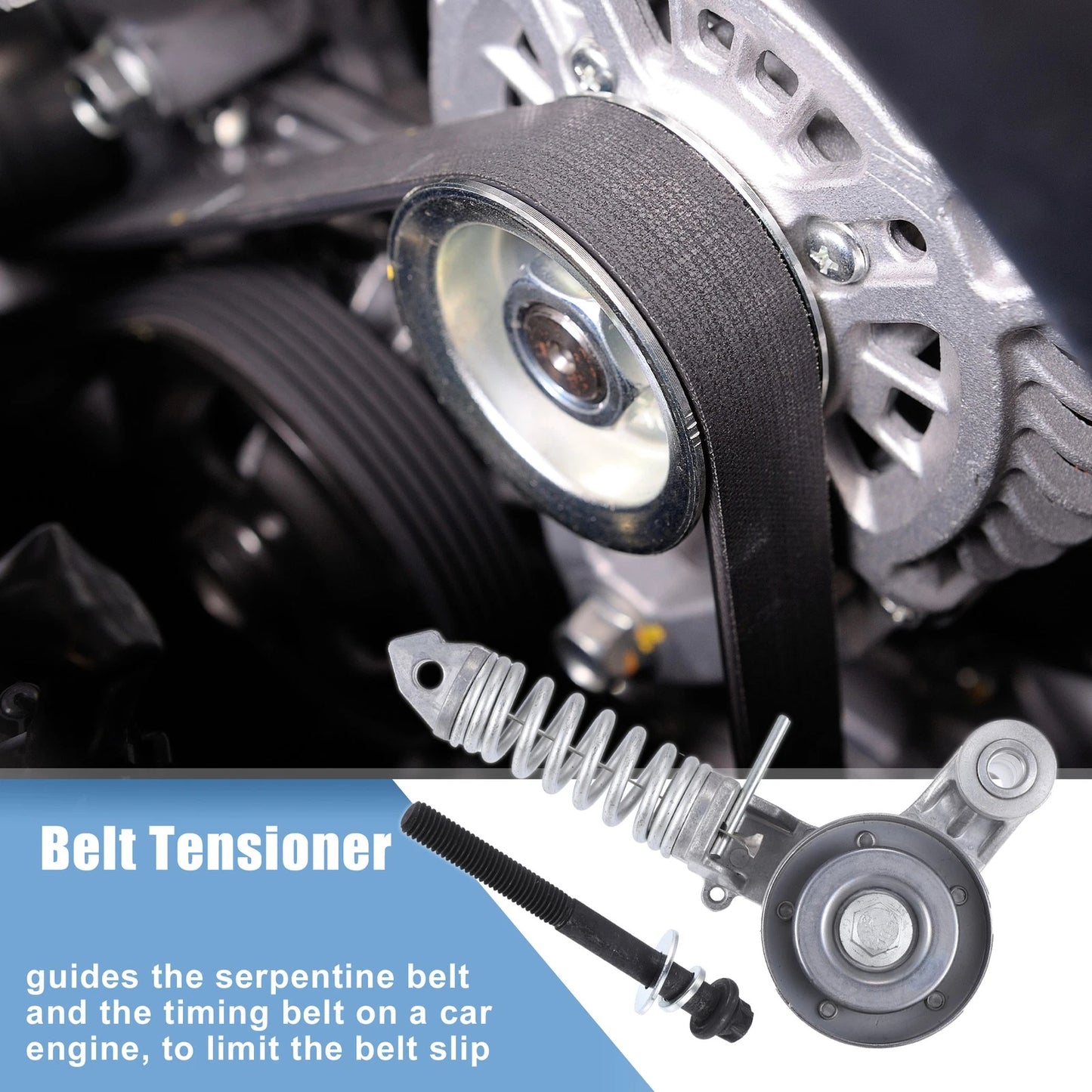 1 Pcs Engine Belt Tensioner Pulley Assembly for Buick Encore (2013–2020)