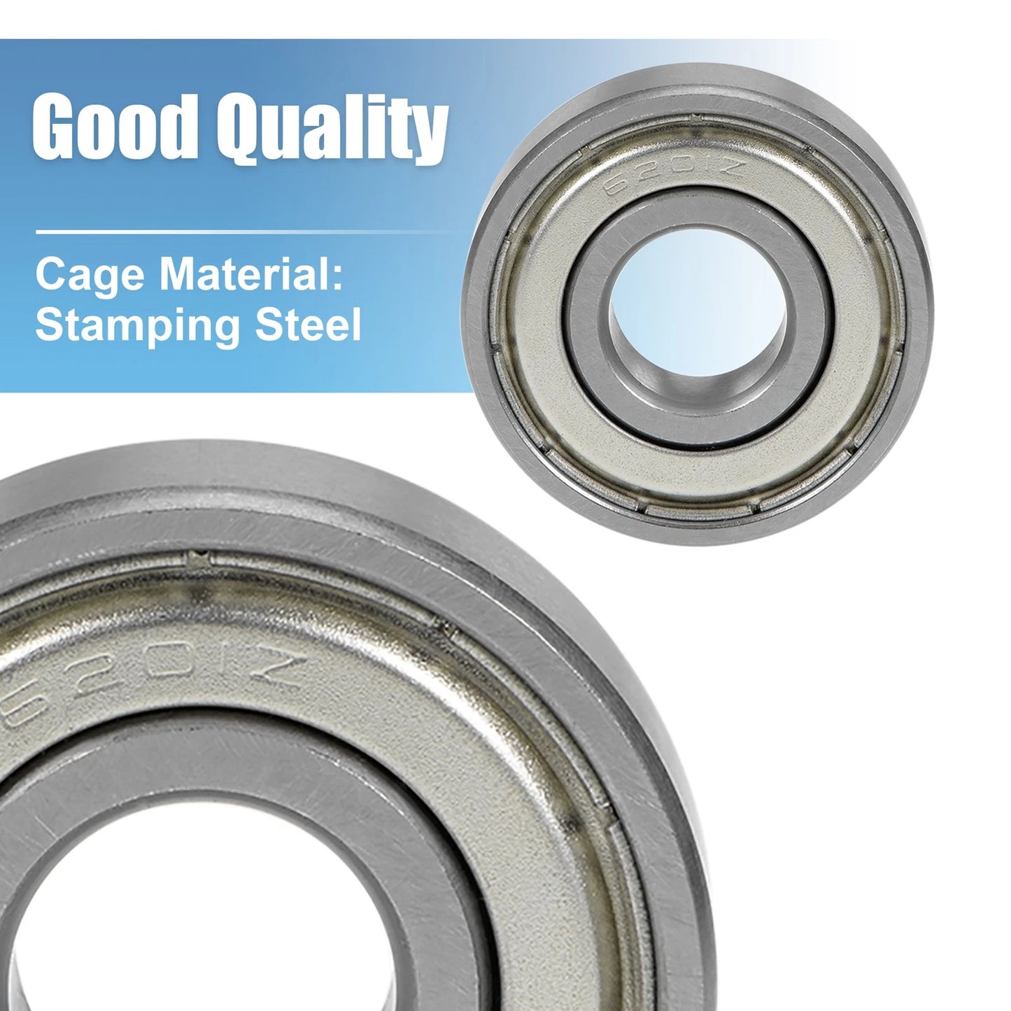 2 x Deep Groove Ball Bearing 12x32x10mm Double Shielded for Vehicle