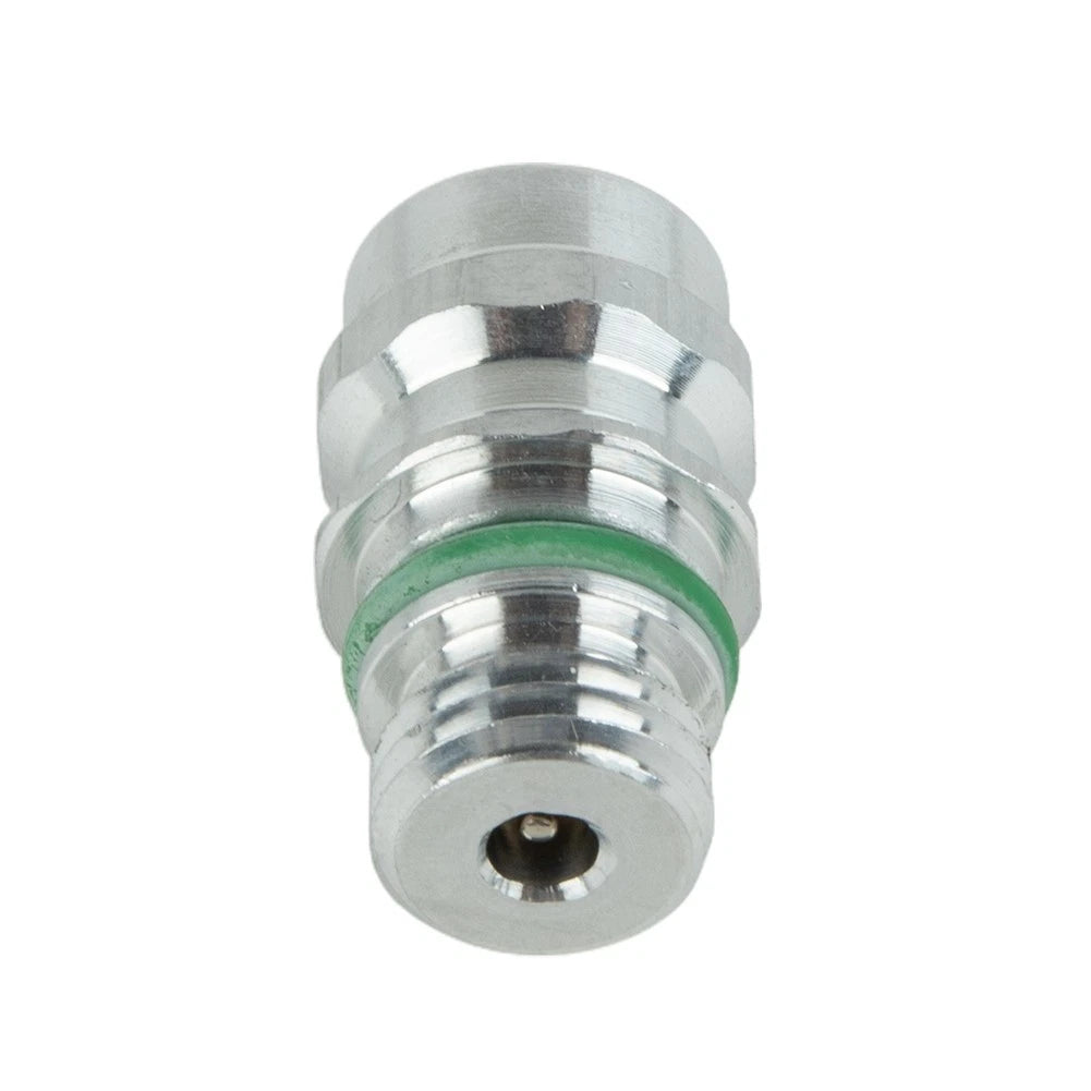 1pc A/C Service-Valve High Side R-134a Port Adapter With Replaceable Valve Cores for Vehicle
