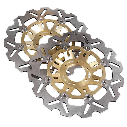 2 x Front Brake Disc Rotors for Honda CBR250RR NC22 NSR250RR (1990-1999)