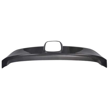 Dry Carbon Fiber Front Grille Emblem Cover Trim for Honda Civic 10th 2016-2020