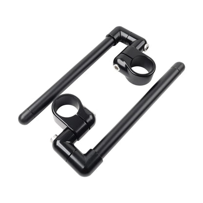 7/8" Black Clip-On Handlebar for Motorcycle Cafe Racer (Universal)