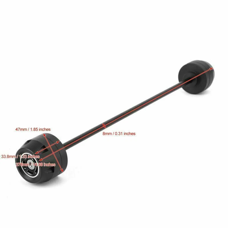 Fork Swingarm Crash Pads Axle Set - Black for BMW F900 R, F900 XR (2020)
