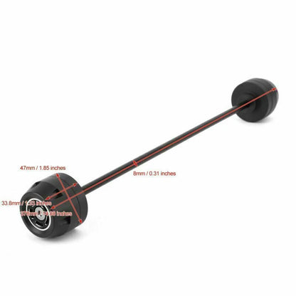 Fork Swingarm Crash Pads Axle Set - Black for BMW F900 R, F900 XR (2020)
