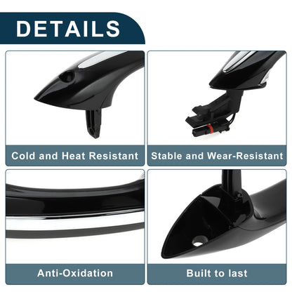 Exterior Door Handle for BMW X5 E70 E71 E72 (2007-2013) - Front Left Black