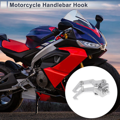 Claw Shape Aluminum Alloy Motorcycle Hanging Hook 1 Pcs Silver Tone 62mm for Motorcycle