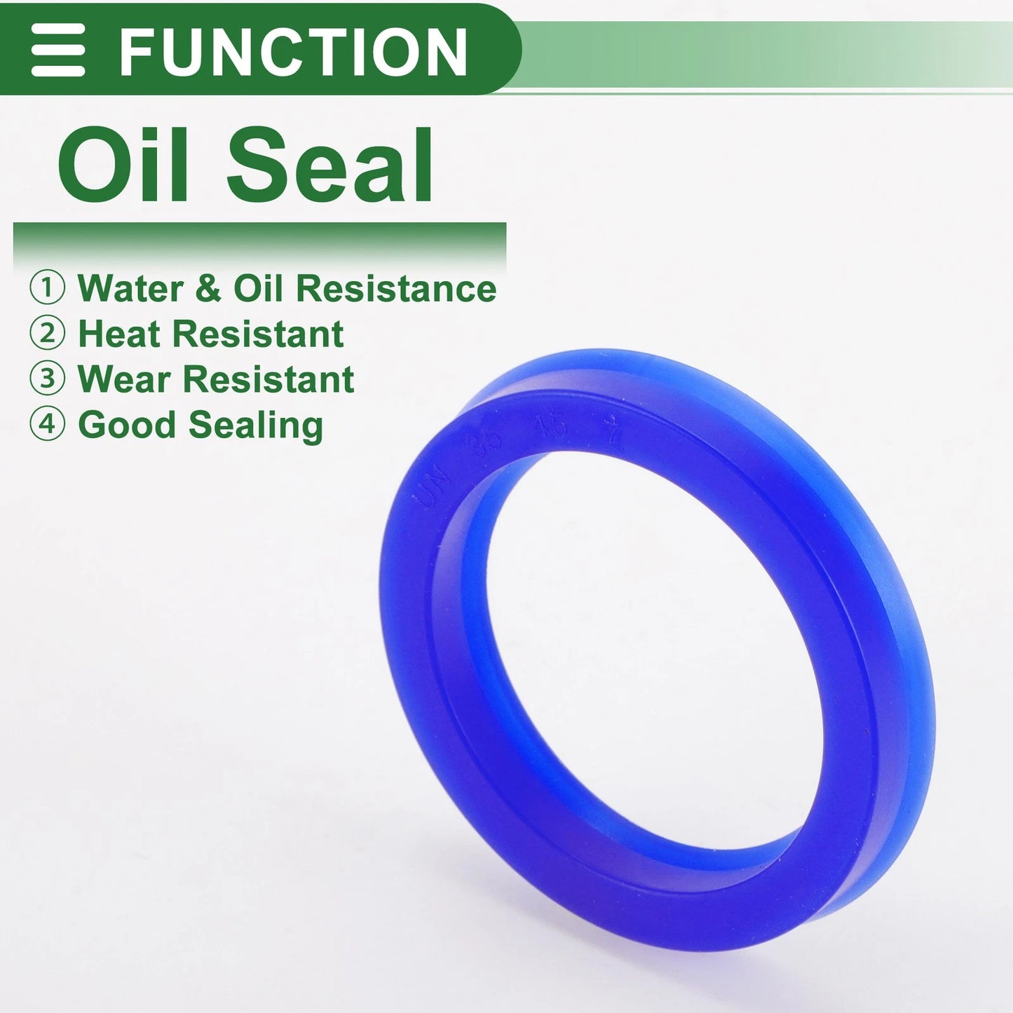 Oil Seal 5 x 35x45x7mm Seal Ring Rotary Shaft Seal TPU High Pressure Blue