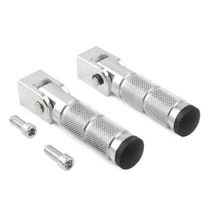 New 8mm Motorcycle Universal Folding Passenger Footpegs for Bicycle