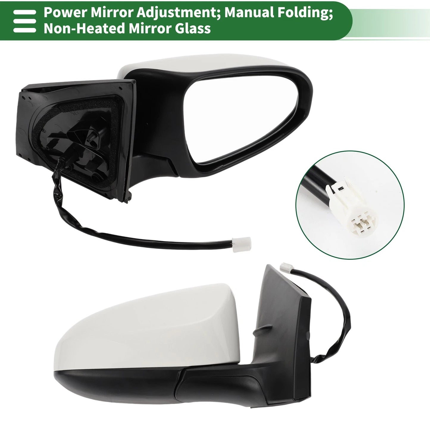 Right Side Door Mirror for Toyota Corolla Non-Heated (2014-2019)