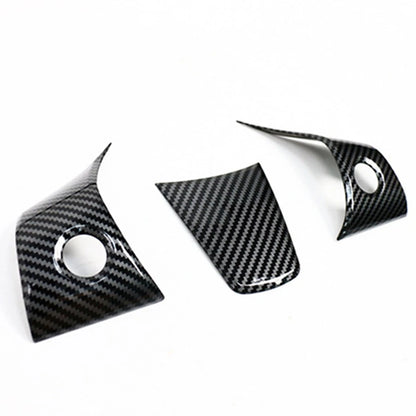 Carbon Fiber Interior Steering Wheel Trim for Tesla Model 3 (2017–2024)