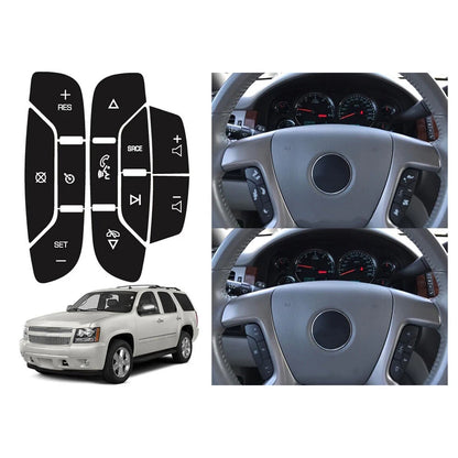 Steering Wheel Navigation Radio Button Stickers for Chevrolet Escalade (2002-2023)