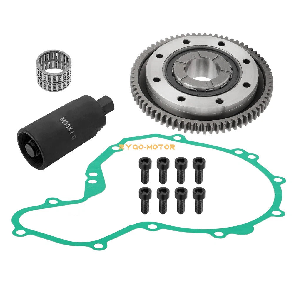 2 x Starter Clutch Idler Kit & Flywheel Puller for Polaris Predator/Outlaw 500