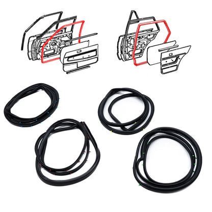 Door Weatherstrip Seal for Toyota Starlet 1978-1984
