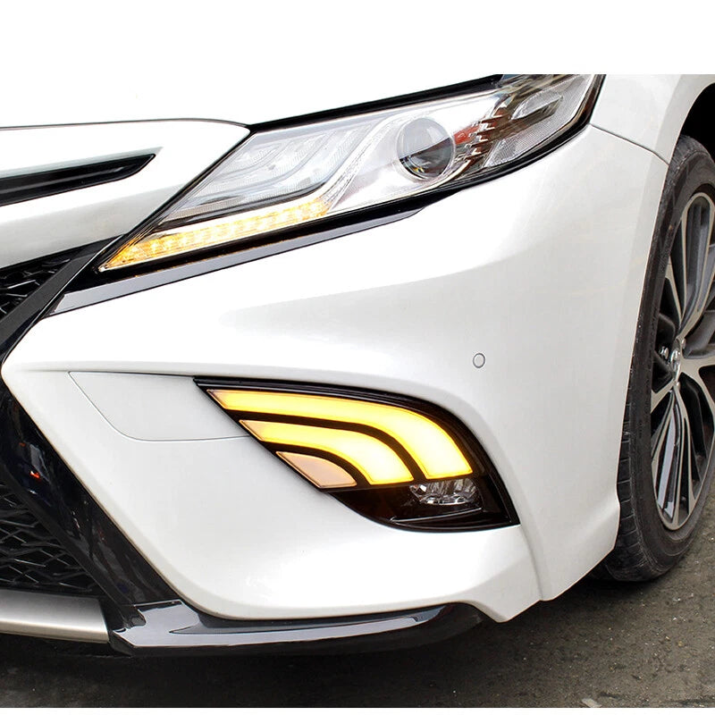 LED DRL Turn Signal Lamp Fog Light Wiring Kit For Camry SE XSE 2018-2020