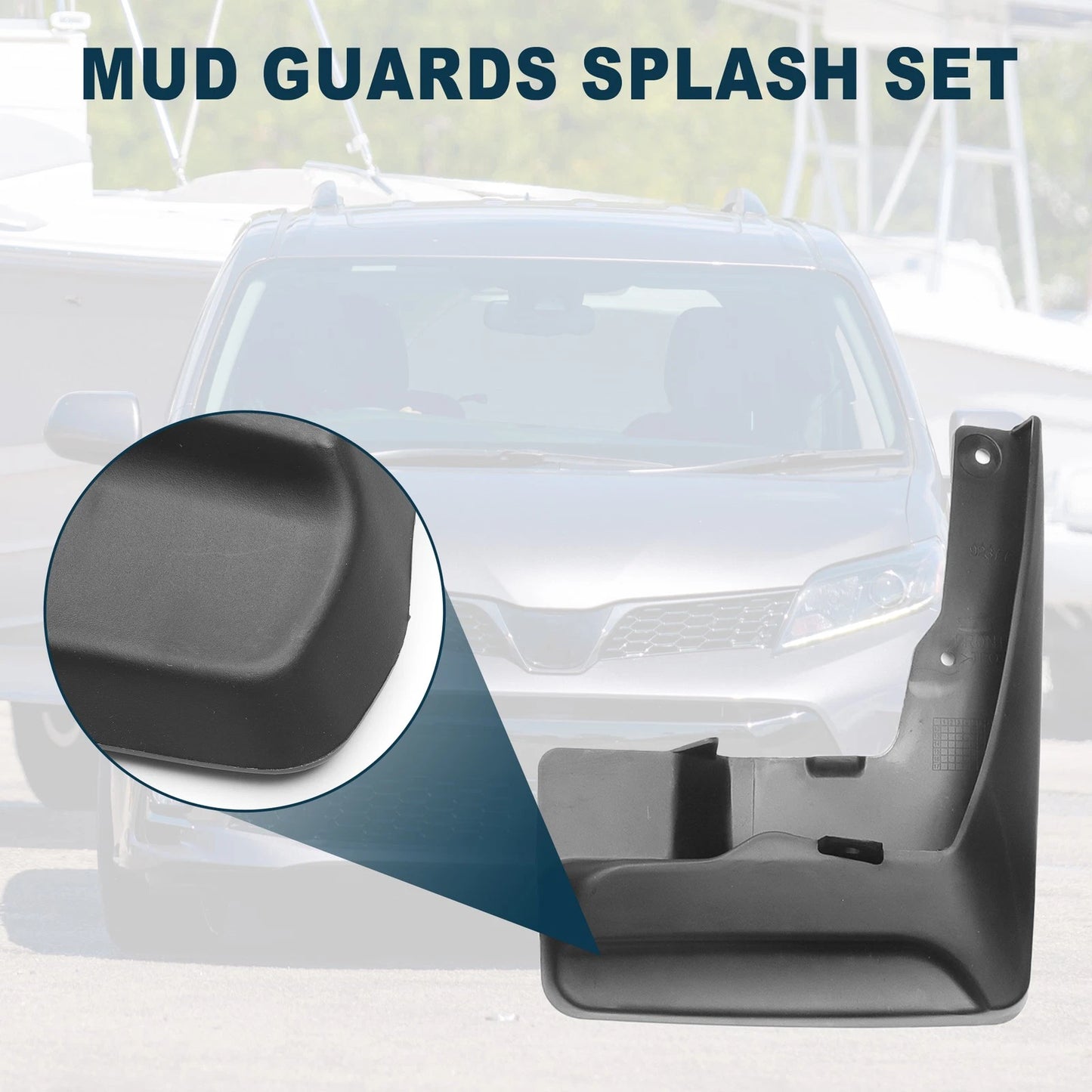 Mud Flap Splash Guard for Toyota Sienna (2011-2017)