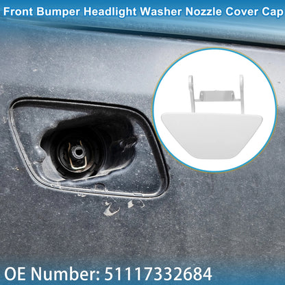 Washer Nozzle Cover for BMW 528i (2014-2016) - Front Right, White