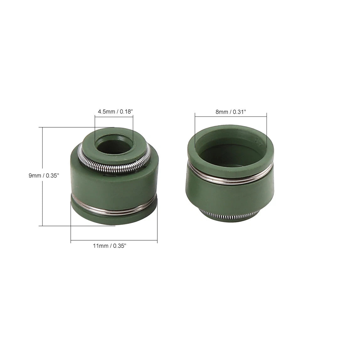 20pcs Green Rubber Motorcycle Intake Exhaust Oil Seal for Honda CG125