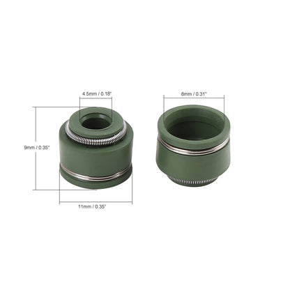 20pcs Green Rubber Motorcycle Intake Exhaust Oil Seal for Honda CG125